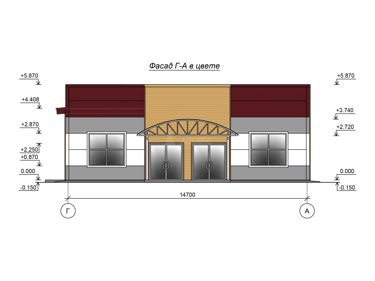 3D визуализация Столовая из сэндвич-панелей - фото 7