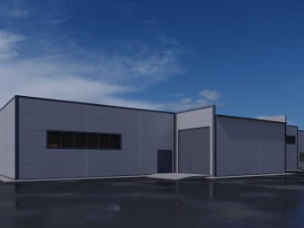 Склад из сэндвич панелей