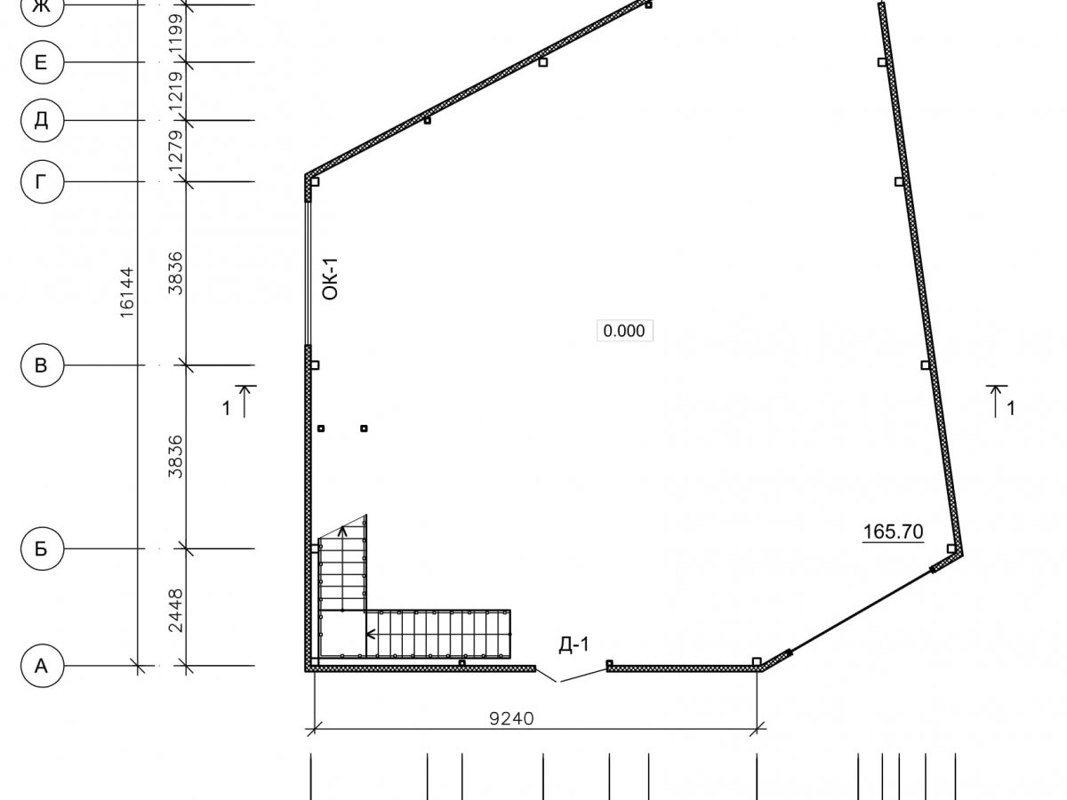 Планировка Склад-ангар из сэндвич-панелей -  фото 1