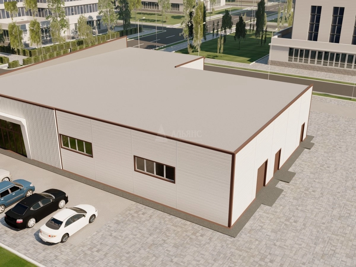 3D визуализация Магазин из сэндвич-панелей - фото 3