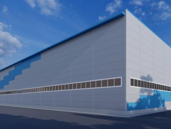 Производственное здание из сэндвич-панелей
