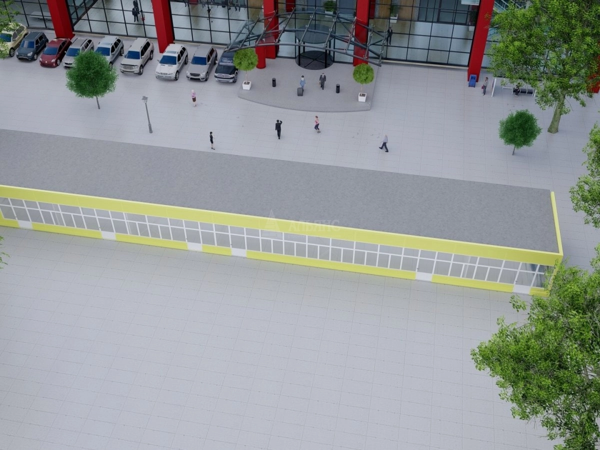 3D визуализация Проект павильона из сэндвич-панелей - фото 5